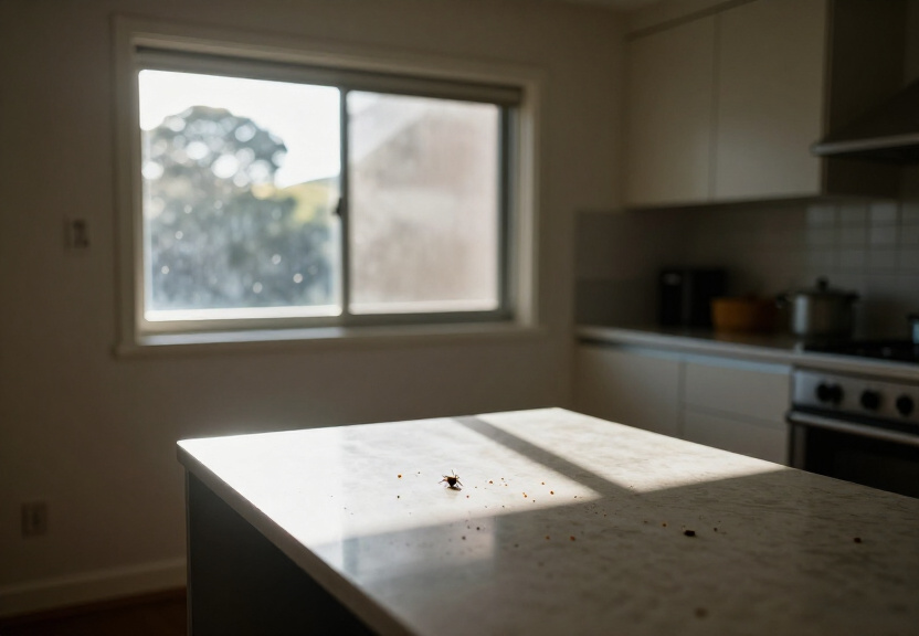 Cockroaches in a Yarrawarrah wall cavity before treatment